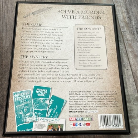 Murder Mystery- Party Box Kit Set of Two - Picture 2 of 3